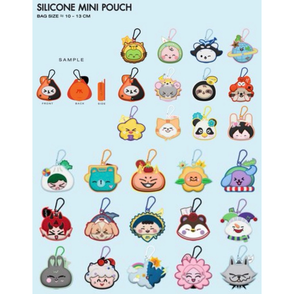 SILICONE MINI POUCH GMMTV PERMPOON Domiia Avocean Jummo Any TOMAFOX POLCASAN Lunar Wesley Lykyou Non