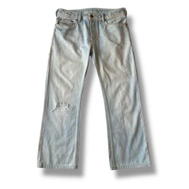 DIESEL/ Zatiny Mens Regular Straight washed Jeans, blue