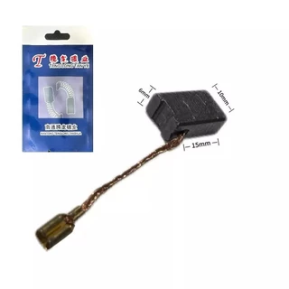 (2 ตัว) แปรงถ่าน คาร์บอน Carbon Brush มอเตอร์ สว่าน ไฟฟ้า อะไหล่ อุปกรณ์ เครื่องมือช่าง #CB-TLT2