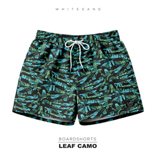WhiteSand Men Boardshorts | กางเกงว่ายน้ำผู้ชาย ลาย Leaf Cam…