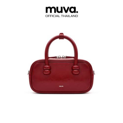 MUVA กระเป๋าหิ้ว สะพายข้างได้ หนังแท้ รุ่น BOSTON BAG-MU-335
