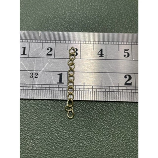 สร้อยปรับความยาว สายต่อสร้อย ติดสปริง ติดห่วง สร้อยเปล่า ตัวเรือนทองแท้9k NTR050