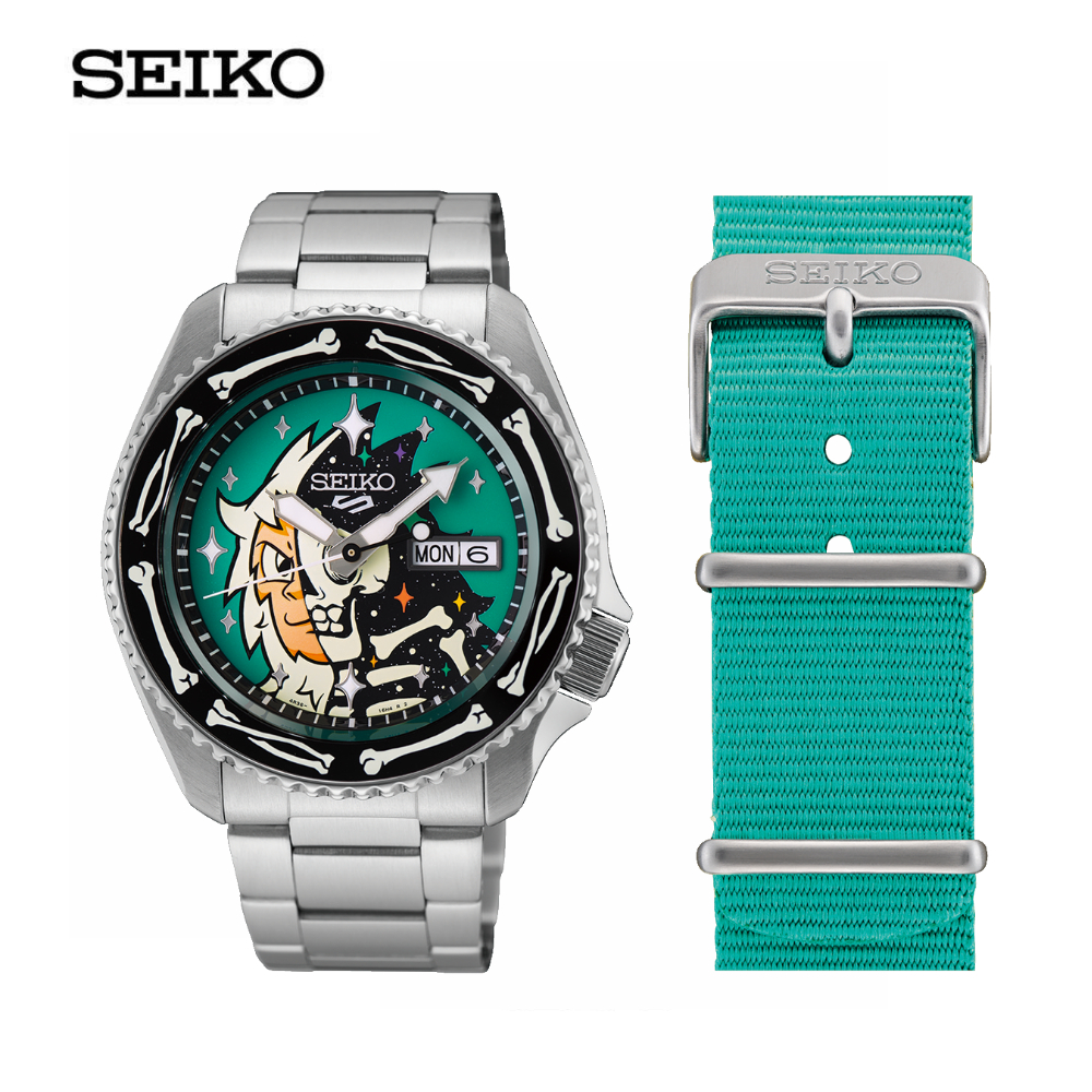 SEIKO 5 Sports Automatic x Poorboy Limited Edition นาฬิกาข้อมือ อัตโนมัติ (ไซโก) รุ่น SRPM17K 42.5 mm สีเขียว สินค้า