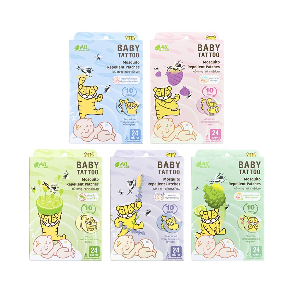 สติ๊กเกอร์แปะกันยุง Baby Tattoo