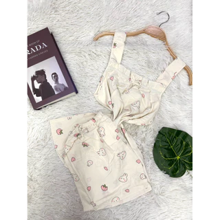 พร้อมส่ง!! ชุดนอนผ้าไหมญี่ปุ่นขาสั้น ผ้านิ่มเย็นสบาย ฟรีไซด์