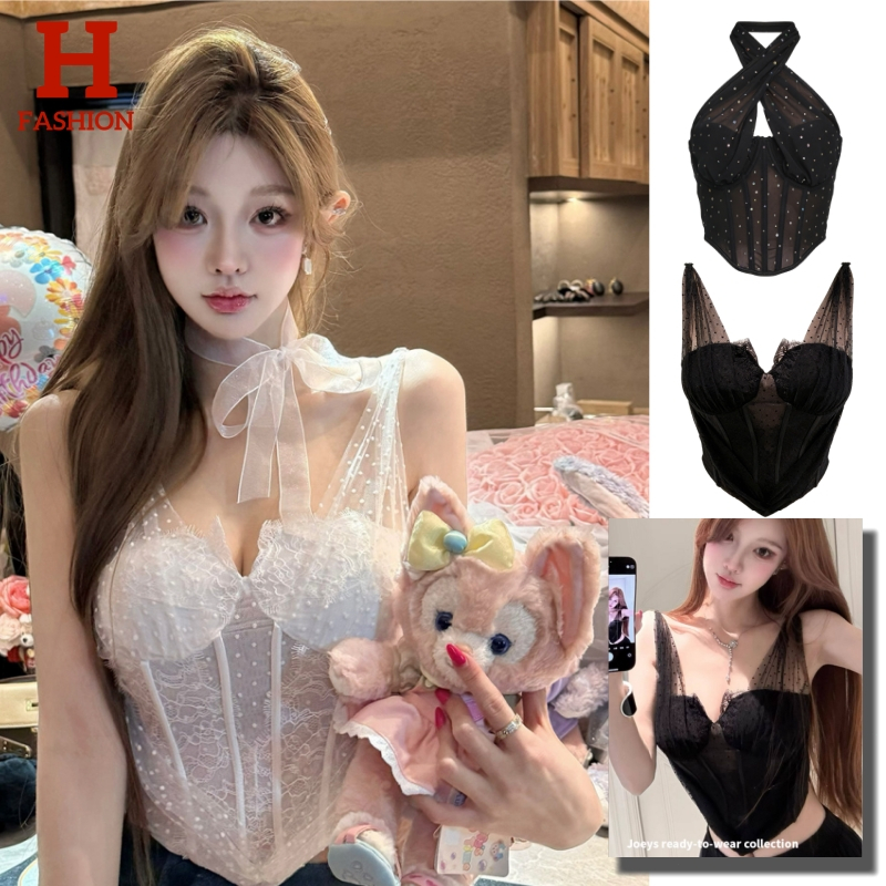 สายแซ่บต้องมี! พร้อมส่ง เสื้อสายเดี่ยว เสริมฟองน้ำ สีพื้นขาวดำครีม มินิมอลสไตล์ เรียบหรูดูแพงมาก FY3011