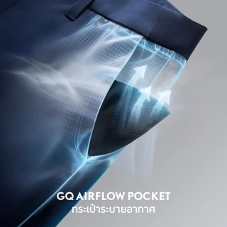 GQ Performance Pants™ กางเกงเป้าใหญ่ ไข่ไม่เบียด กางเกงผู้ชายทรงตรง สีดำ 3in1 ใส่ทำงาน ใส่เที่ยว ใส่ออกกำลังกาย