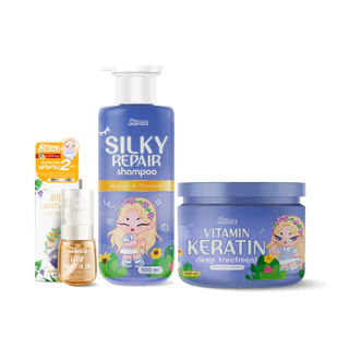 Livetined ชุดดูแลเส้นผมโทนสีเดียวกัน น้ำมันบำรุงผม 30ml + แชมพู 500ml + มาสก์ผม 500ml ป้องกันความร้อนและบำรุงผม เป่าผมแล