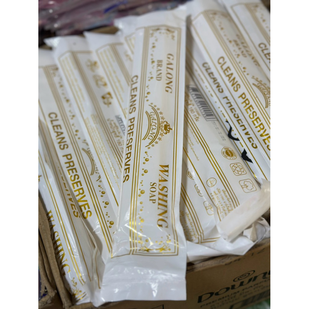 (12แท่ง) สบู่ซักผ้าขาวแท่งยาว การอง (โหล) สบู่ ซักผ้า สบู่ซักผ้าขาว Galong สบู่ในตำนาน เอนกประสงค์