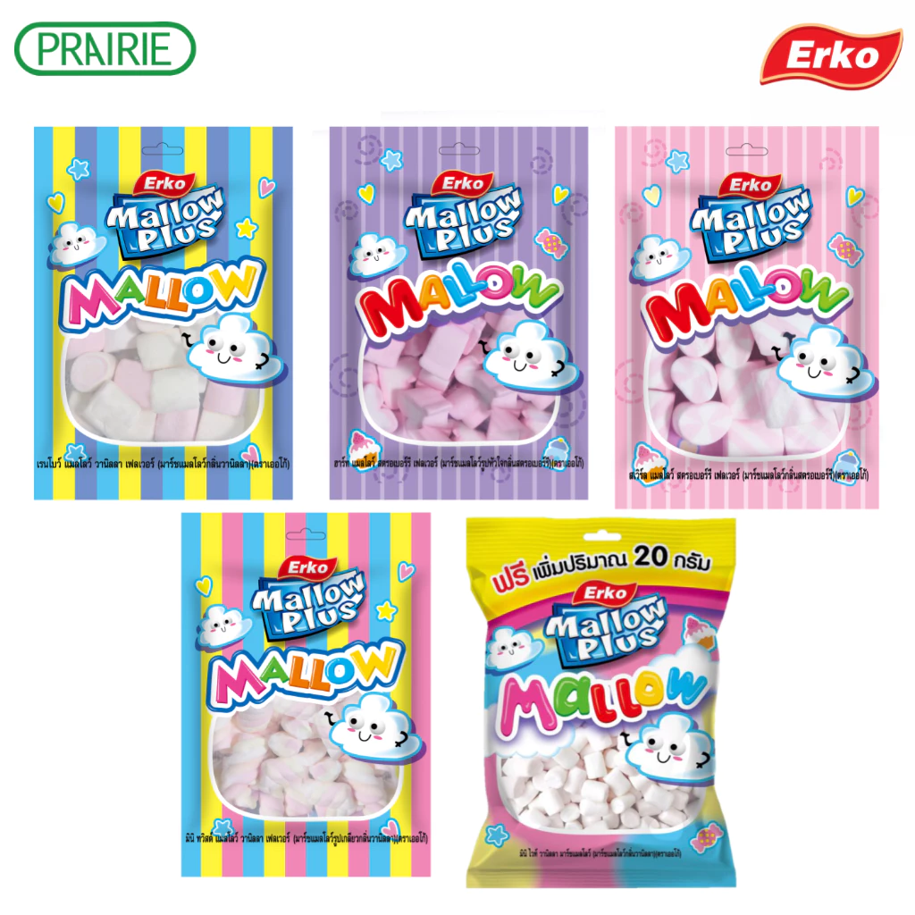 เออโก้ แมลโลว์ 150 กรัม l Erko Mallow 150 g. (เลือกรสชาติได้)