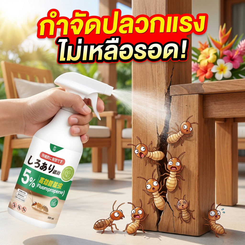 ⚡ ฆ่าปลวกใน 3 วิ ปลอดภัย 100%! กำจัดปลวก ยาฆ่าปลวก ยาฉีดปลวก ยากำจัดปลวก ฆ่าปลวกถึงราก ป้องกันยาวนาน!