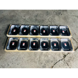 ชั้นวางไม้สัก 2แถว12ถาดเล็ก