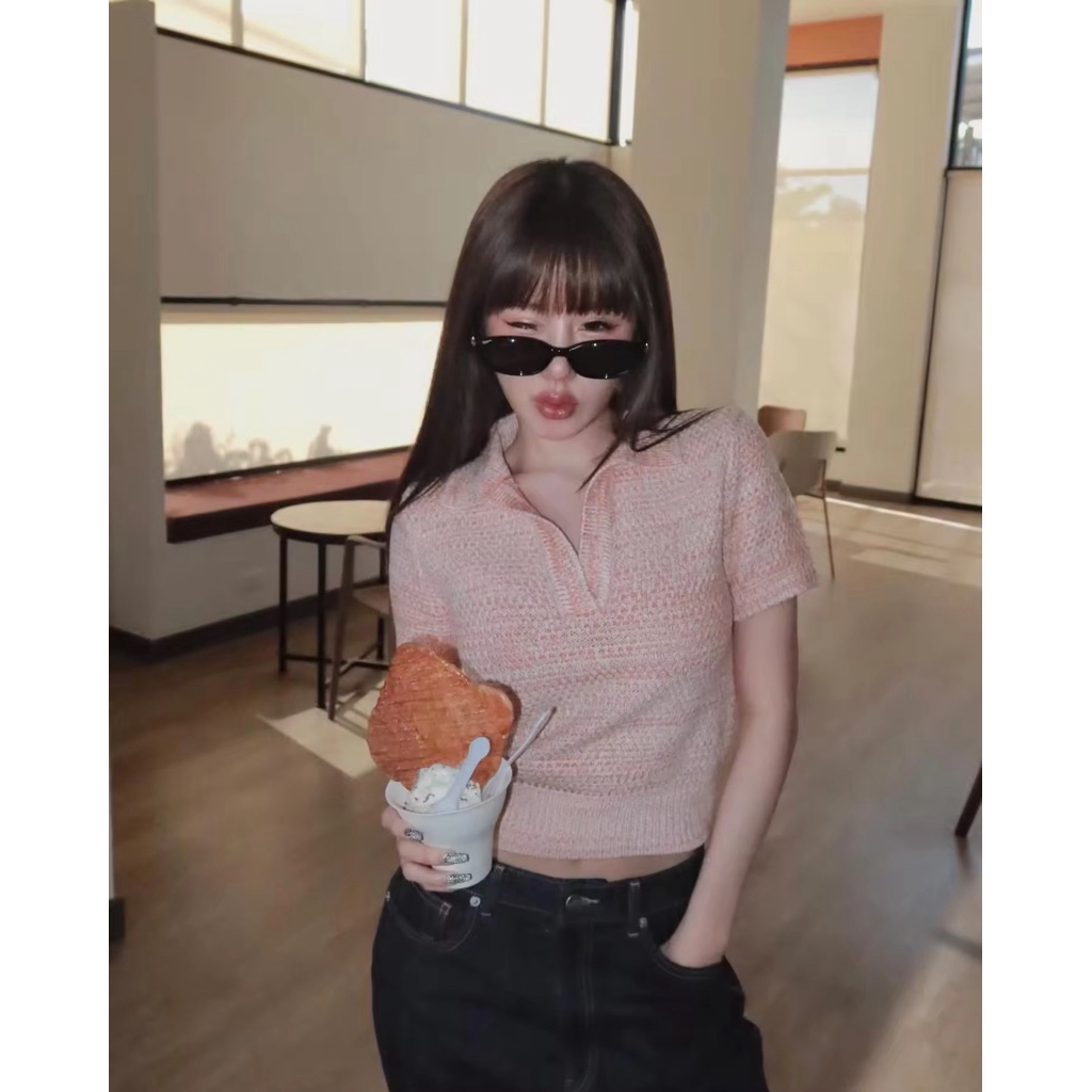 ส่งต่อ YOURBKK Bonbon Shirt สีส้มร้าน own money