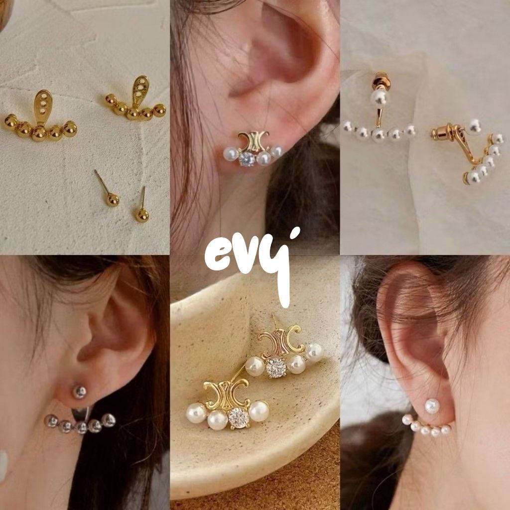 🔥พร้อมส่ง🔥 ต่างหูมุก ก้านเงิน 92.5% ต่างหูออกงาน ต่างหูงานแต่ง