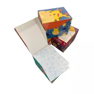 กระดาษโน๊ต Mini Box Double A Fancy 600 แผ่น หนา 80g ขนาด 60*83 มม. (คละลาย)