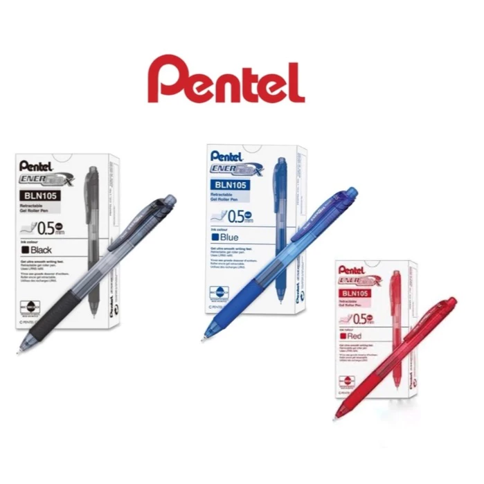 (12 ด้าม) ปากกาเจล Pentel ENERGEL-X BLN104/BLN105/BL107/BL110