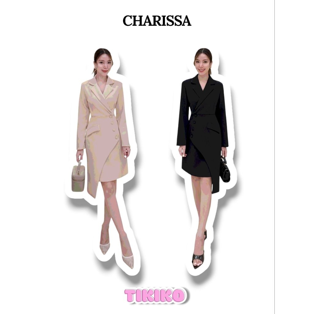 CHARISSA  Blazer Dress ชายกระโปรงเฉียง 26600