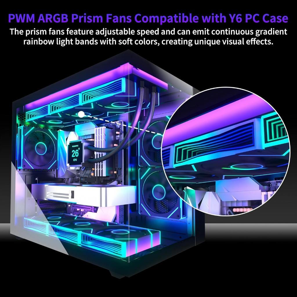 เคสคอมพิวเตอร์ M-ATX/ITX เมนบอร์ด 420 มม. 270 องศาแก้ว พัดลม 3.5 นิ้วฐาน ขยายฮาร์ดดิสก์ 2.5 PC Case - รูปที่ 2