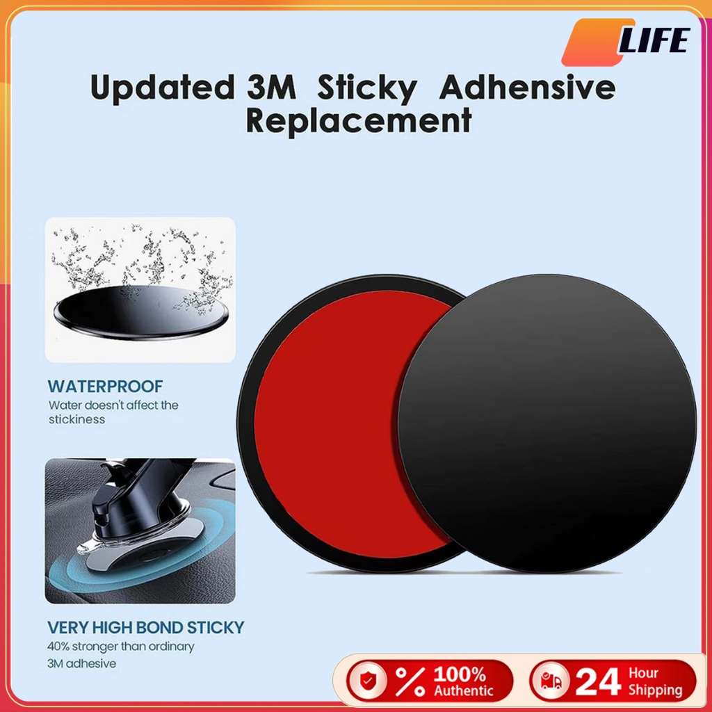 เก็บเงินปลายทาง！80MM.แผ่นติดแดชบอร์ดรถยนต์ แบบถ้วยดูด สําหรับวางโทรศัพท์