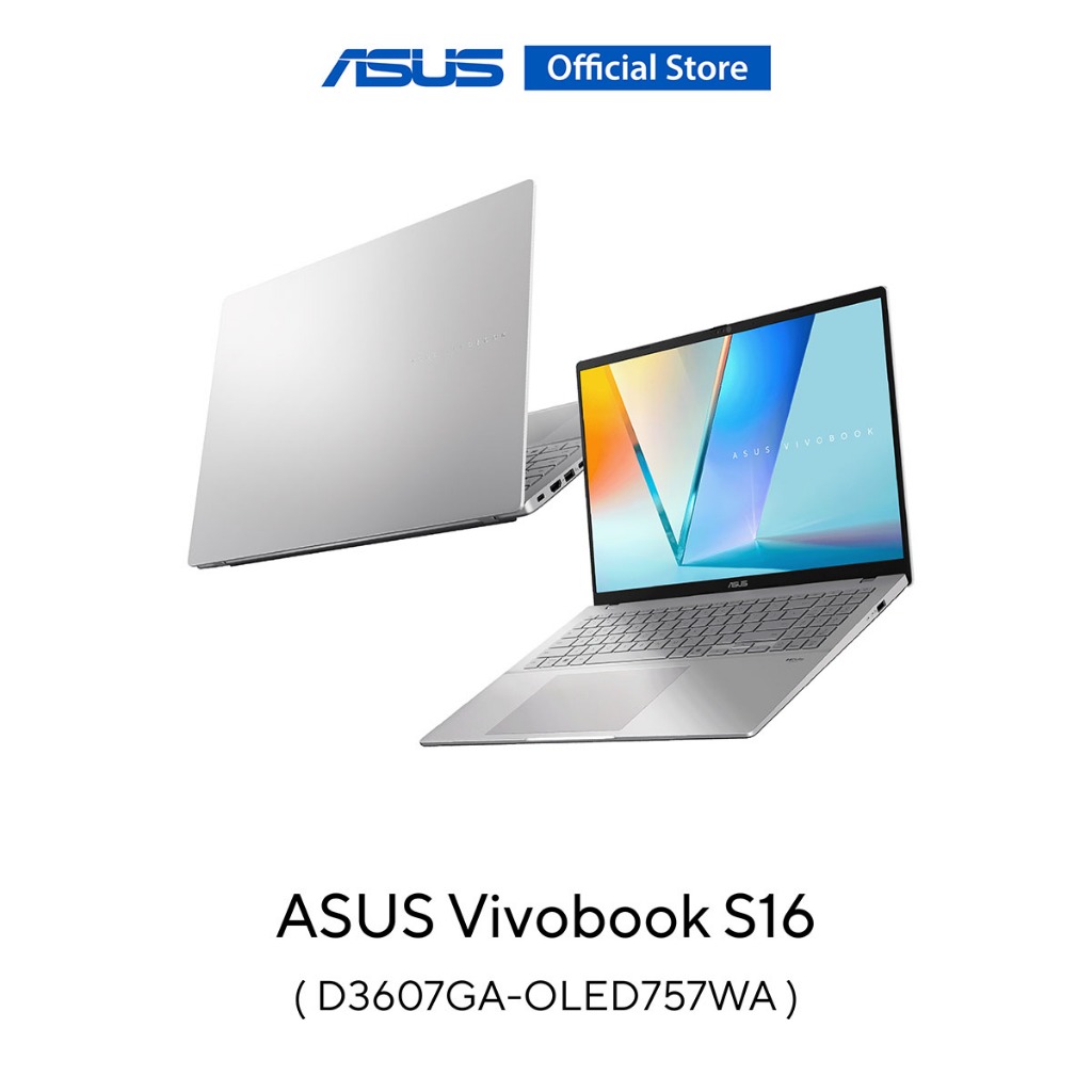 ASUS Vivobook S16 (D3607GA-OLED757WA) 16" FHD (1920x1200) OLED, AMD AI-7-445, 16GB, 512GB SSD, W11