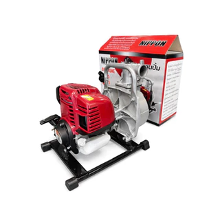 เครื่องสูบน้ำ 4จังหวะ NIPPON 1.8แรงม้า พกพาระยะส่งสูง 30 เมตร ระยะดูดลึกสุด 8 เมตร