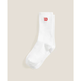 Wilson Unisex CREW W LOGO SOCKS WU00126531WTA Official Store
