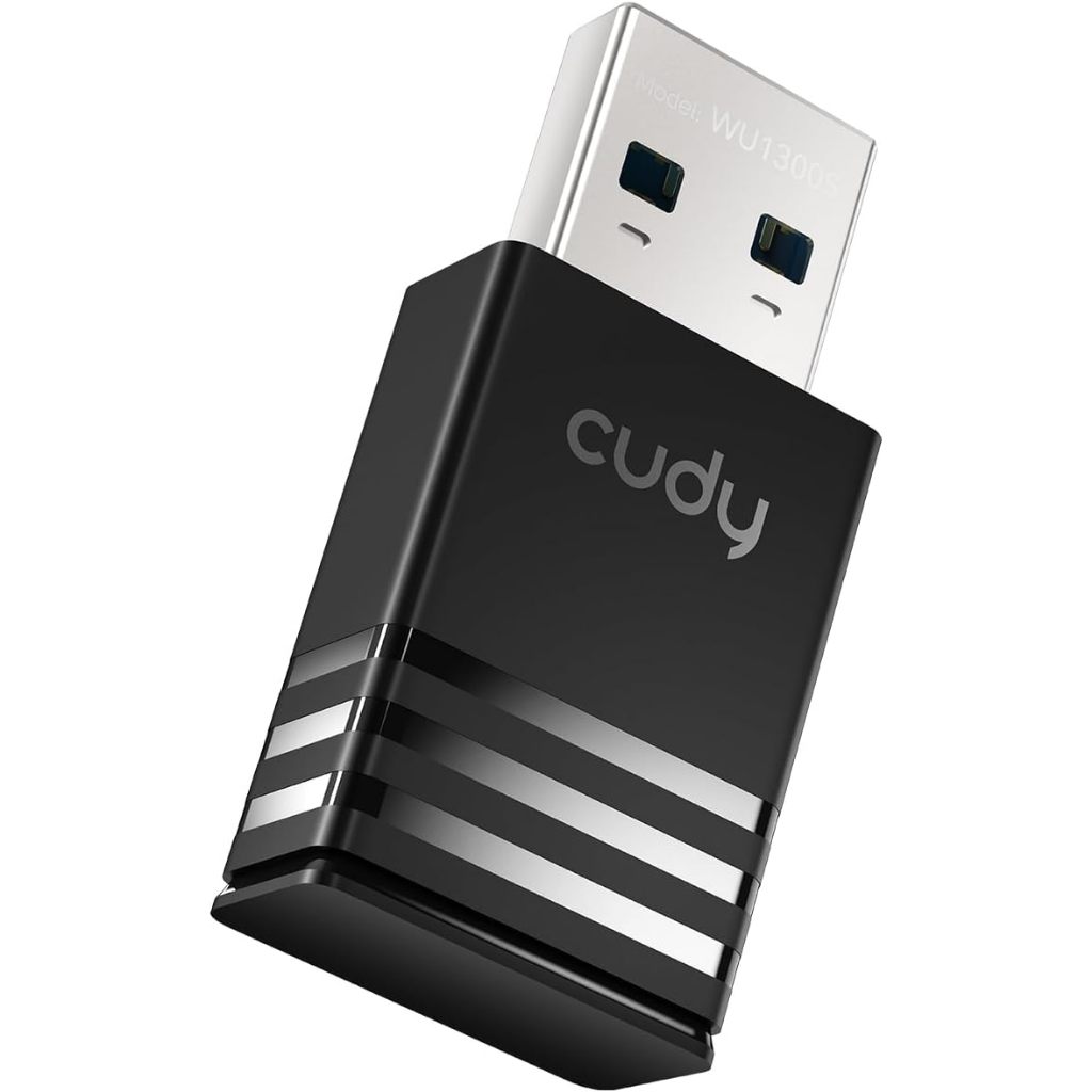 Cudy AC1300 WU1300S WiFi USB 3.0 Adapter for PC, USB WiFi Dongle, 5Ghz, USB 3.0, Wireless Adapter