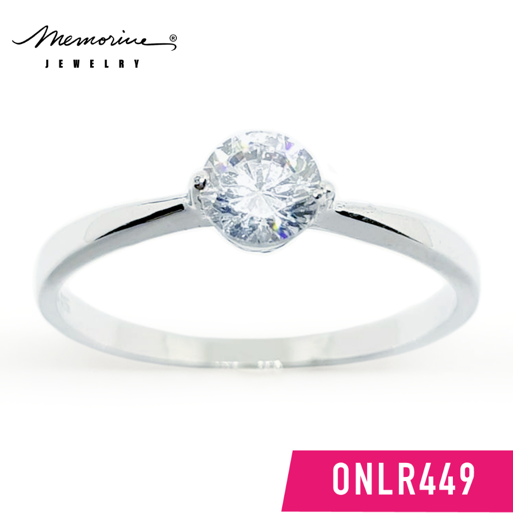 Memorine Jewelry แหวนเงินแท้ 925 ฝังเพชรสวิส(CZ) : ONLR449