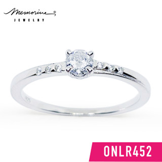 Memorine Jewelry แหวนเงินแท้ 925 ฝังเพชรสวิส(CZ) : ONLR452