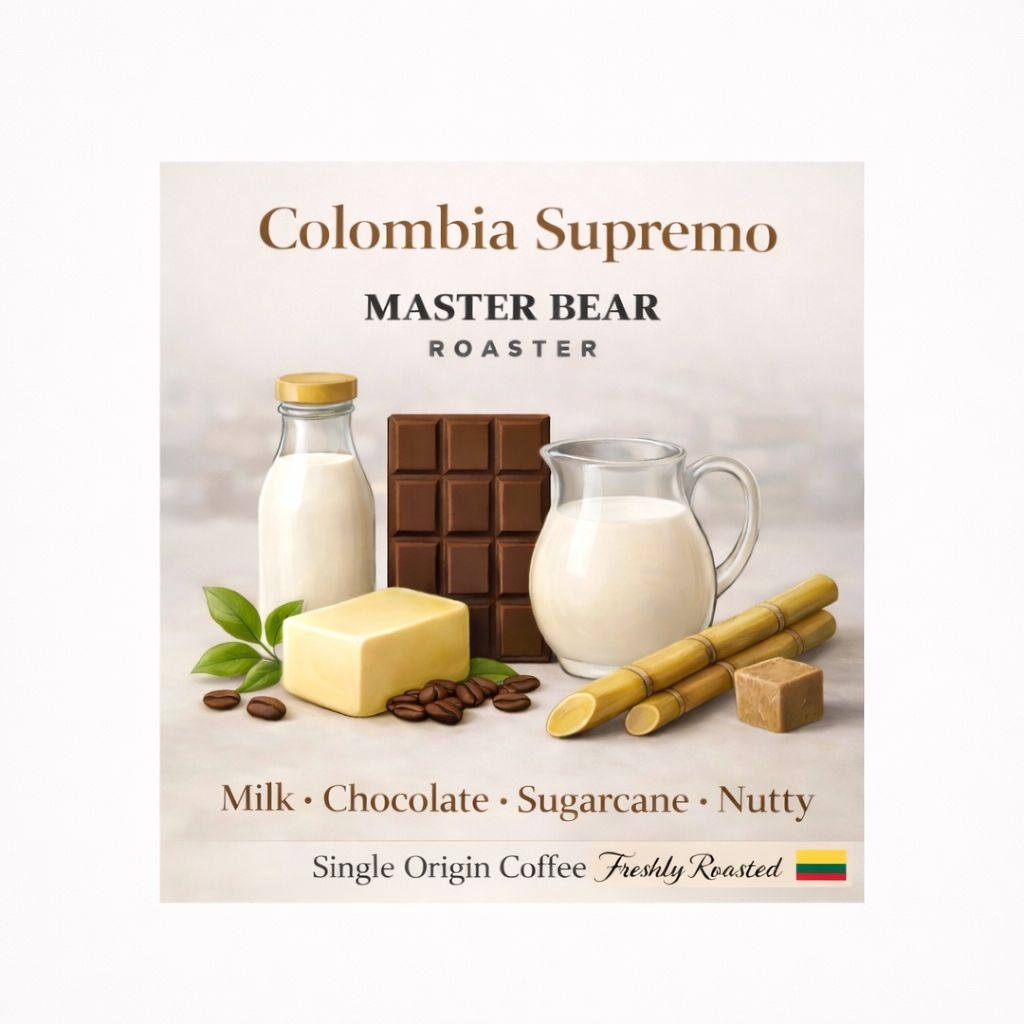 เมล็ดกาแฟคั่ว Colombia Supremo  By Sias Koffee Roaster