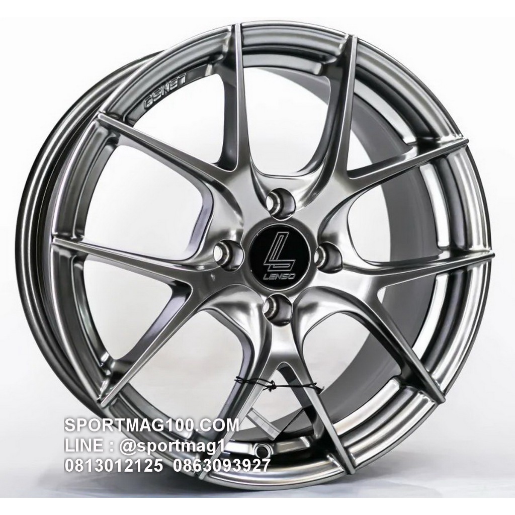 ล้อแม็กซ์ Lenso JAD Jager DYNA  สีไฮเปอร์แบล็ค 7-16นิ้ว 4รู100 ET35 [17678]