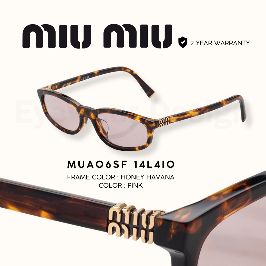 แว่นกันแดด MIU MIU MUA06SF พร้อมอุปกรณ์ ของแท้ 100% - รูปที่ 2