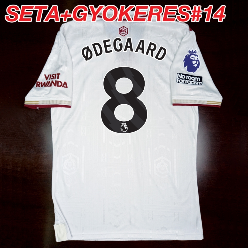 เสื้อฟุตบอลเกรดเพลเยอร์ ทีม oาs์lซน่oa สีขาว ปี25-26 อาร์มพรีเมียร์,ยูฟ่า/ชื่อเบอร์นักเตะในทีม/ไซส์เอเชีย S-2XL #PY0071 - รูปที่ 4