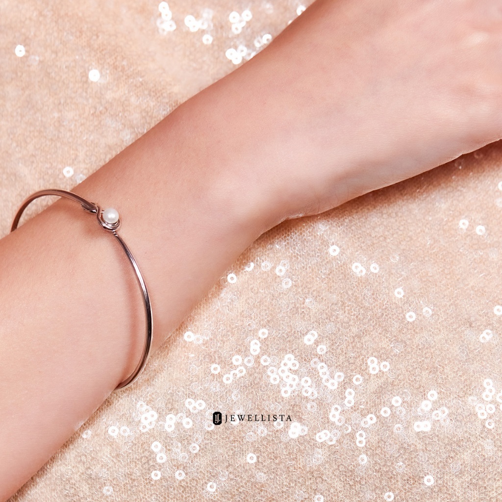 Jewellista กำไลข้อมือเงินแท้925 ประดับไข่มุกน้ำจืดแท้ รุ่น Norae ราคา ถูกที่สุด ดีลบีเคเค แกลเลอรีภาพที่ 8