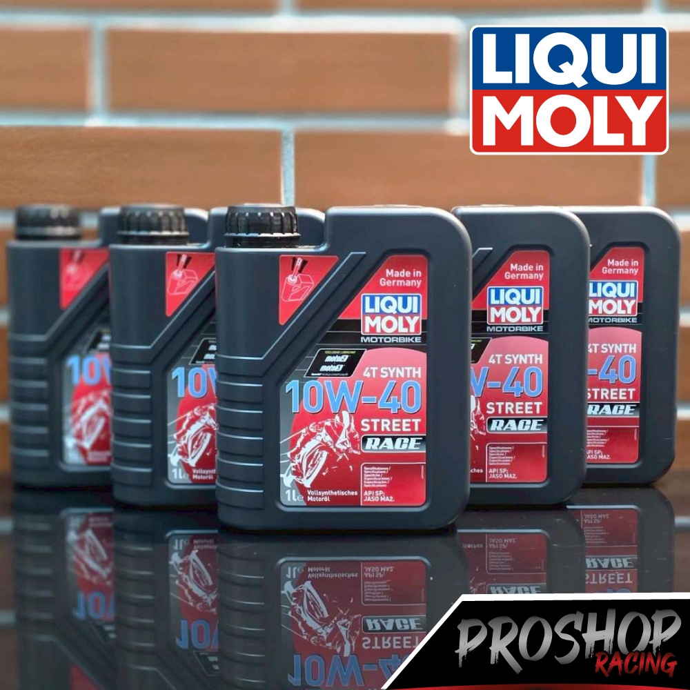 น้ำมันเครื่อง Liqui Moly 10W40 10W50 Street Race  ปริมาณ 1L น้ำมันเครื่องสังเคราะห์แท้ 100%