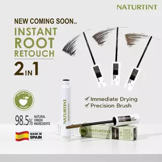 Naturtint Instant Root Retouch (Black) มาสคาร่า ปิดผมขาว เติมโคนผม (ดำ) ธรรมชาติ ออแกนิค ปิดผมขาวเร่งด่วน ปริมาณ 10 ml