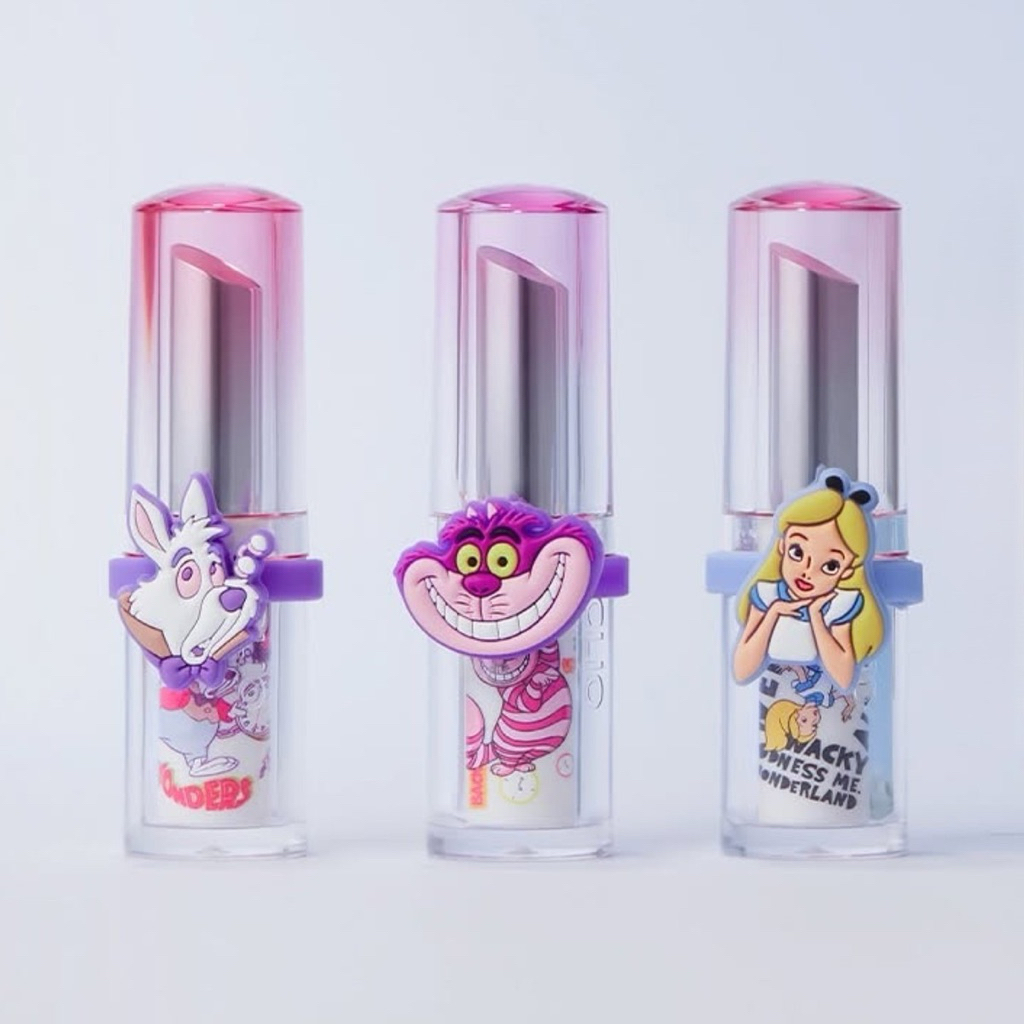 CLIO PROFESIONAL Crystal Glam Balm Alice Collabo  เรียวปากที่ดูอวบอิ่มสุขภาพดีและเปล่งประกายด้วย ลิปบาล์มสูตรพิเศษ