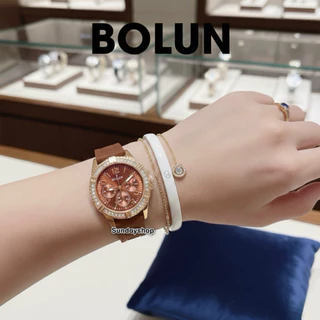 (BO-1) นาฬิกาข้อมือ BOLUN เพชรล้อม สายสวย ใส่แล้วดูดี งดงาม