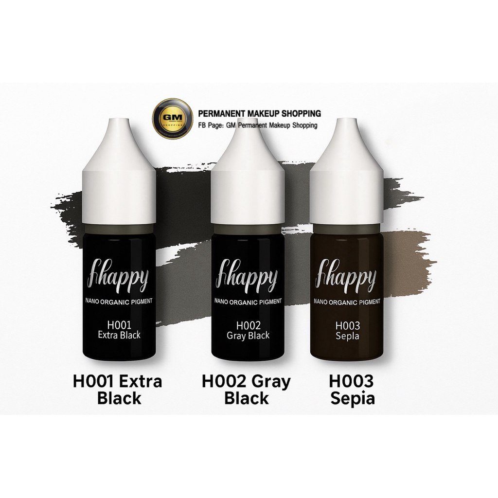 Happy สีสักตอผม scalp painting ไลเนอร์ โดยเฉพาะ.