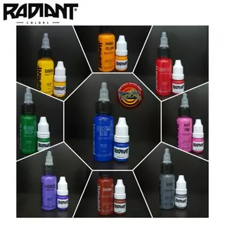 สีสัก หมึกสักลาย เรเดียน Radiant ink แบ่งขาย 5 ml.