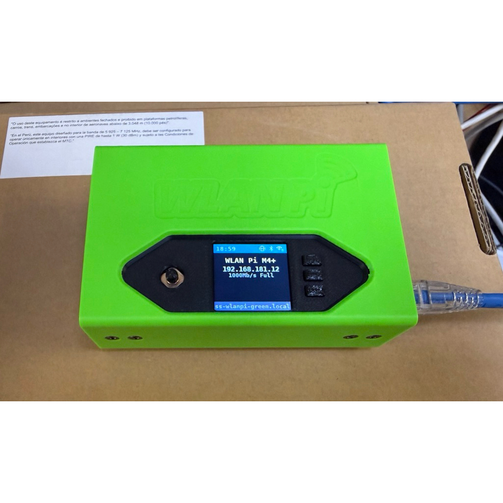 WLAN Pi M4+ Wi-Fi 7 Intel BE200 radio 2.4, 5, and 6 GHz