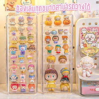 8 ชั้น กล่องใส่โมเดล ตู้ใส่โมเดล กล่องใส่ตุ๊กตา กันตก กันฝุ่น สีไปร่งใส ฝาปิดแม่เหล็ก ประหยัดพื้นที่ พลาสติกอย่างดี