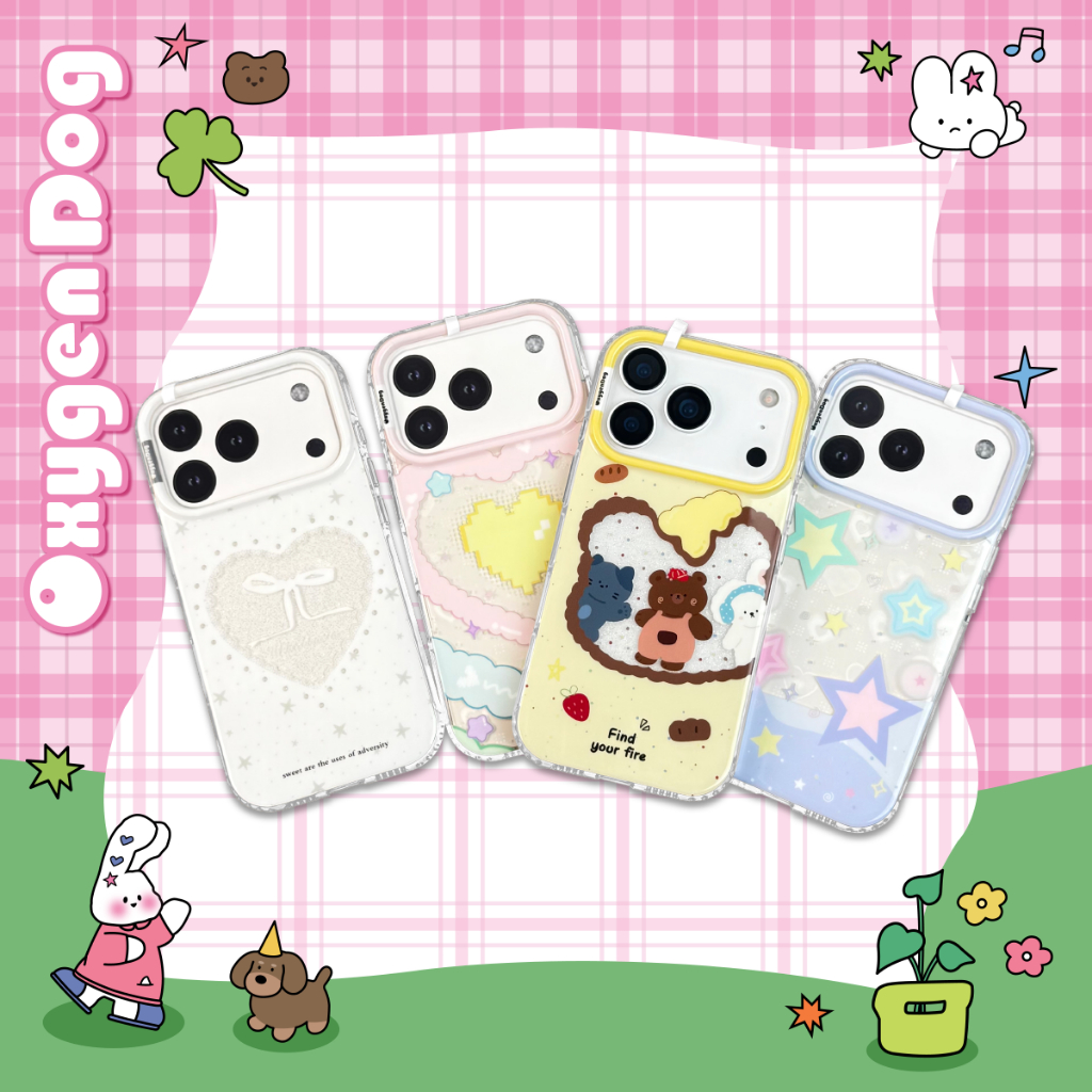 Oxygendog case เคสไอโฟน ลายการ์ตูน น่ารัก For ipone 17promax 17pro 17 16ProMax 16 15ProMax 15 14 13