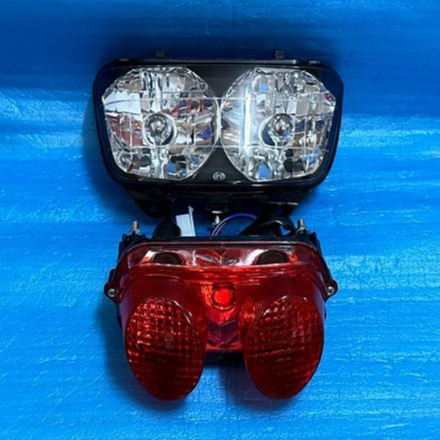 ชุดไฟหน้า Ls125 รุ่นแรก ชุดไฟท้าย Ls 125 ตัวเก่า (ไฟกลมคู่) ไฟท้ายLSเก่า ปี1994-1999