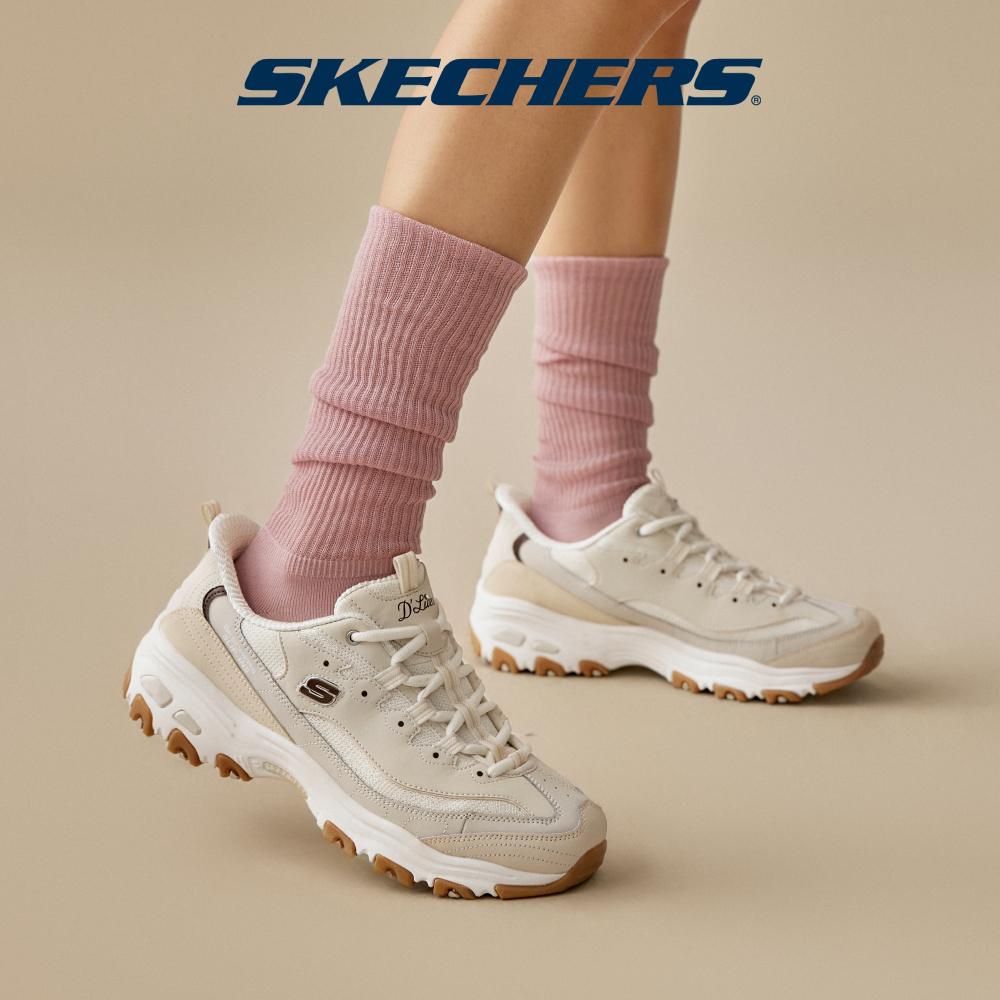 Skechers สเก็ตเชอร์ส รองเท้าลำลองผู้หญิง Women Slip-ins Sport D'lites Smooth Nostalgia Casual Shoes - 150537-NTTP