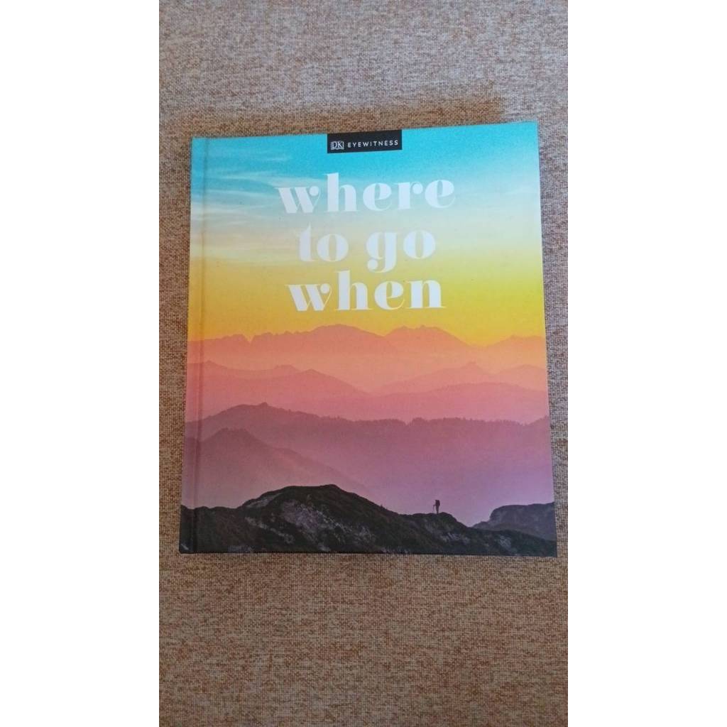 หนังสือภาษาอังกฤษปกแข็ง "Where to go when" (A6)