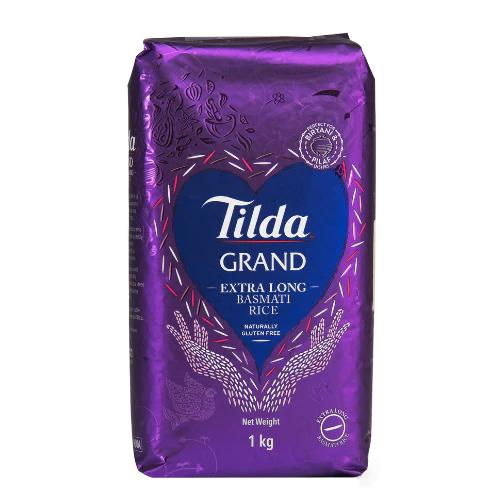 ทิลด้า ข้าวบาสมาติ พันธุ์เม็ดใหญ่ยาว 1 กก. - Basmati Rice Grand 1kg Tilda brand