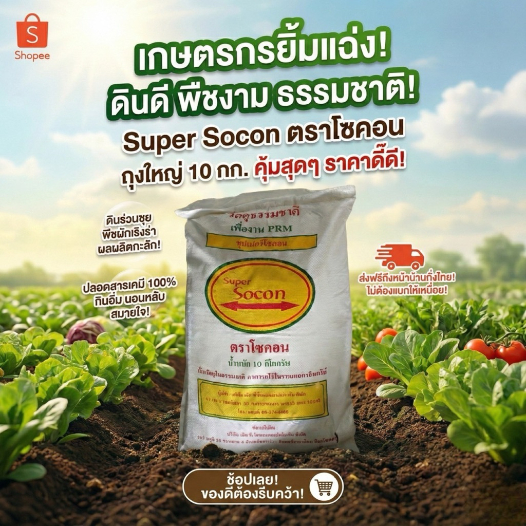 ซุปเปอร์โซคอน PRM(Super Socon) 10 กิโลกรัม