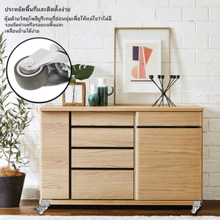 4 ชิ้น ลูกล้อ ลูกล้อเฟอร์นิเจอร์ ล้อมีเบรค ล้อสำหรับงานหนัก ล้อหมุนได้ 360 องสา มั่นคงล้อยางรูปตัว