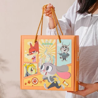 【ของแท้】ซูโตรเปีย Zootopia ชุดชามเซรามิก 4 ใบ 🦊🐰 จูดี้ นิค พร้อมกล่องของขวัญ กล่องสวย ใช้เองหรือสะสม